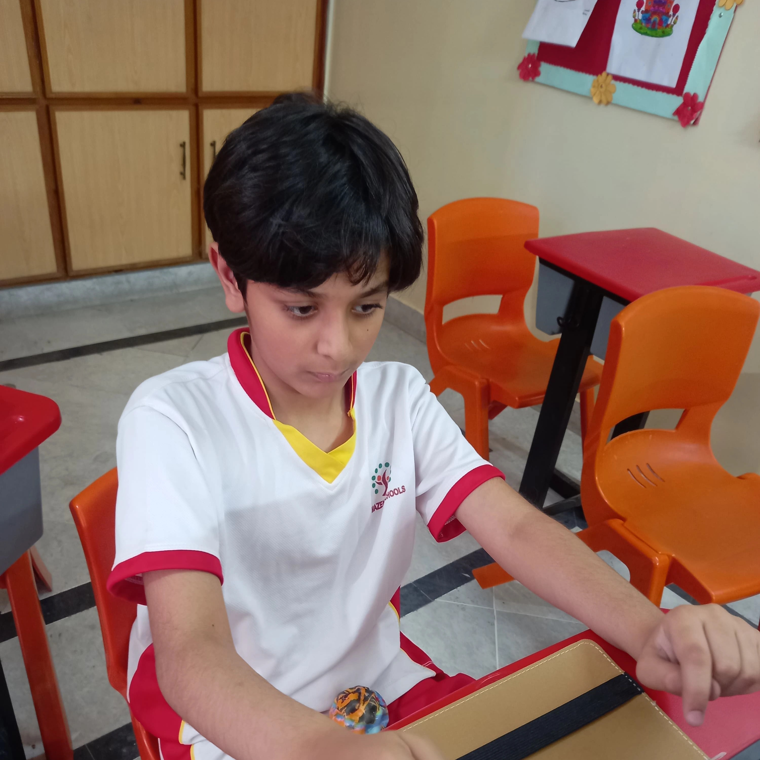 Students in a coding class